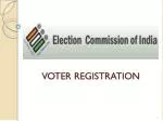 VOTER REGISTRATION - slide 1