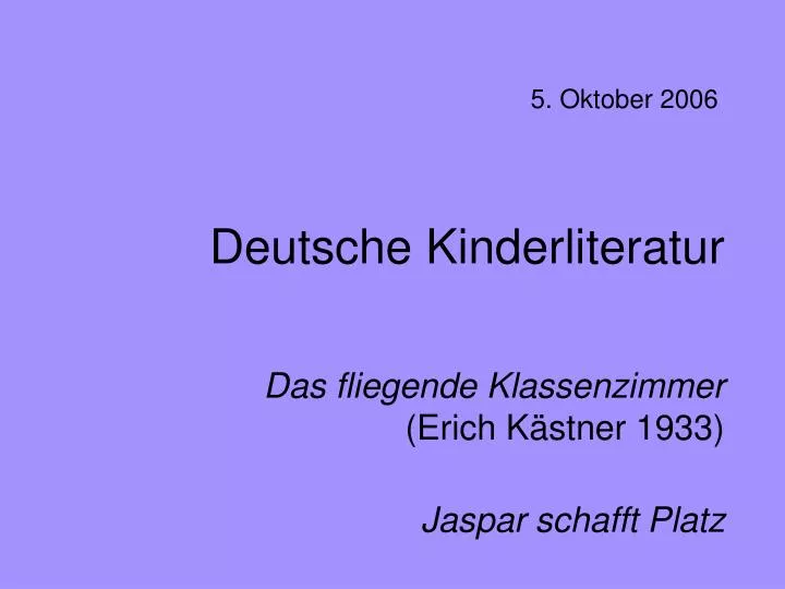 deutsche kinderliteratur