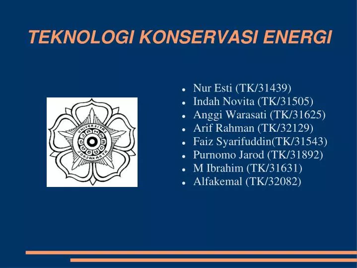 teknologi konservasi energi