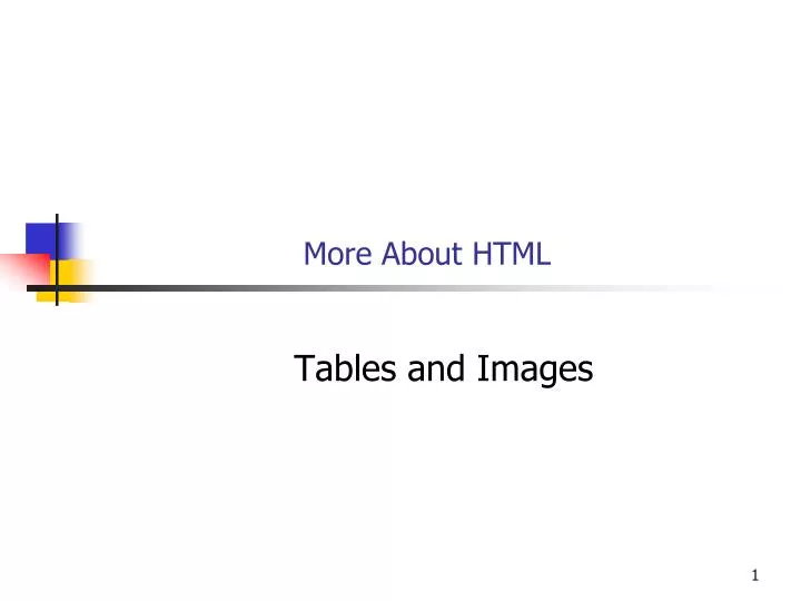 more about html