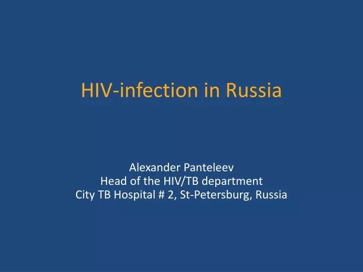 hiv infection in russia