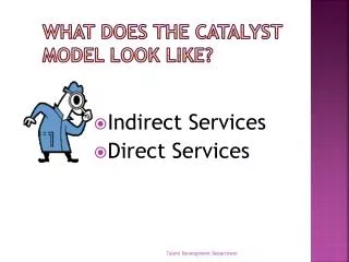 What Does the Catalyst Model Look Like?