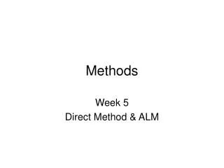 Methods