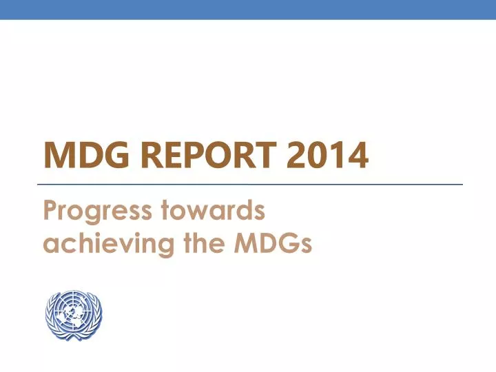 mdg report 2014