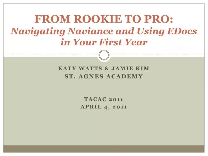 from rookie to pro navigating n aviance and using edocs in your first year