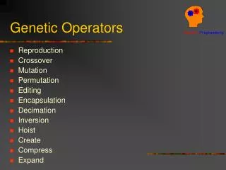 Genetic Operators