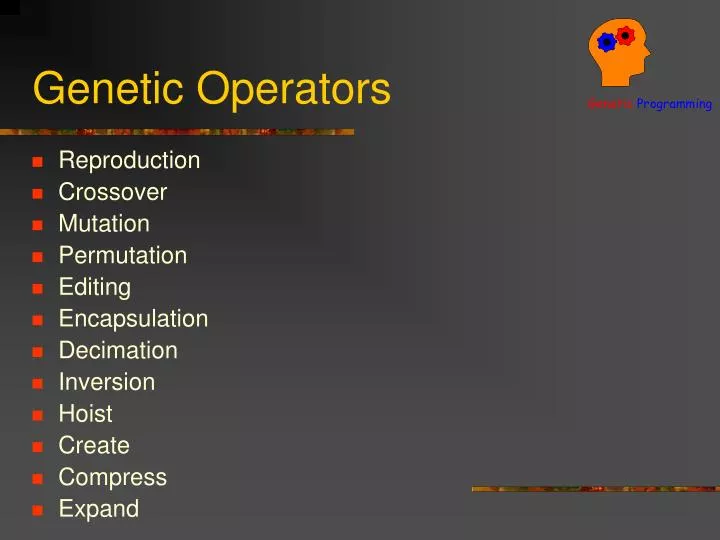 genetic operators
