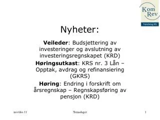 nyheter