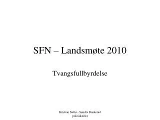 sfn landsm te 2010