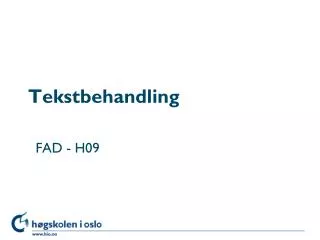 tekstbehandling