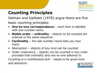 Counting Principles