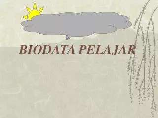 biodata pelajar