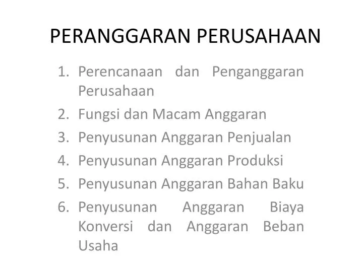 peranggaran perusahaan