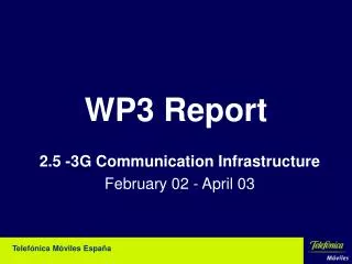 WP3 Report