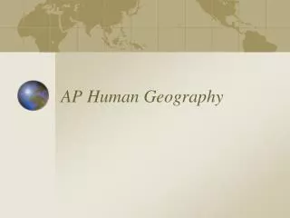 AP Human Geography