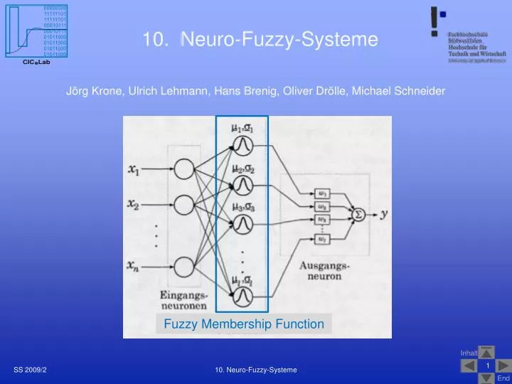 10 neuro fuzzy systeme