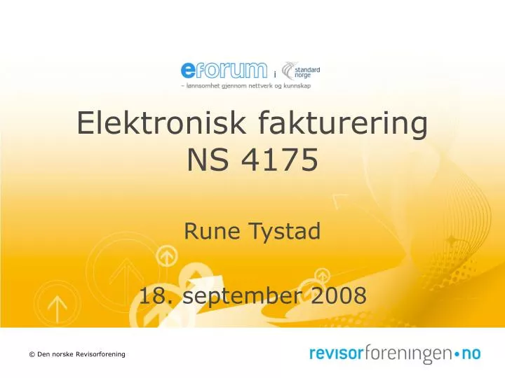 elektronisk fakturering ns 4175