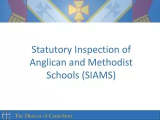 Statutory Inspection of Anglican and Methodist Schools (SIAMS)