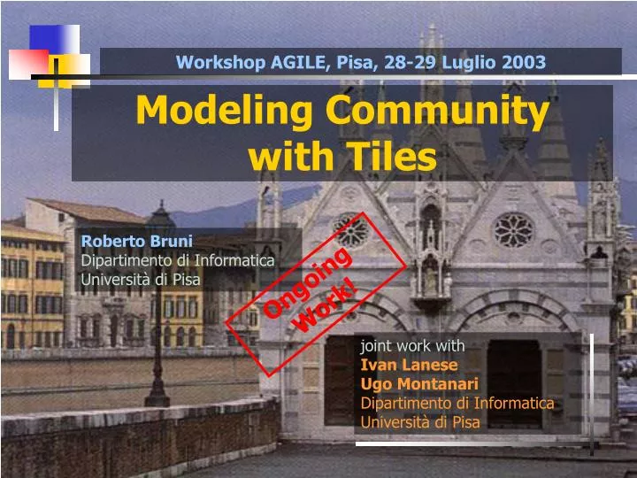 modeling community with tiles