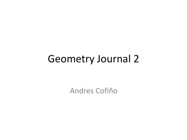 geometry journal 2