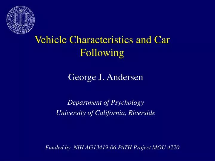vehicle characteristics and car following
