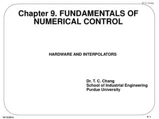 Chapter 9. FUNDAMENTALS OF NUMERICAL CONTROL