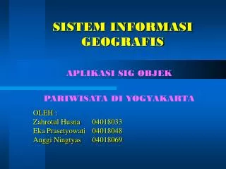 sistem informasi geografis