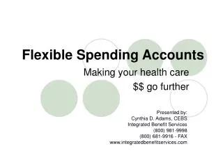 flexible spending accounts