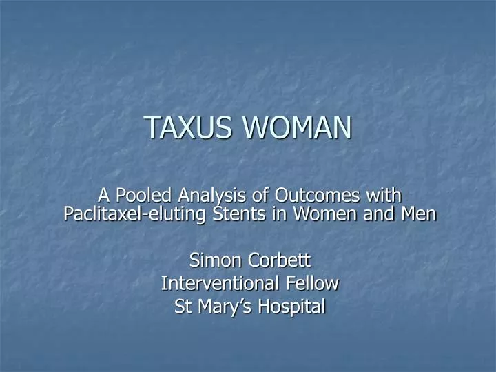 taxus woman
