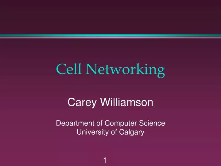 cell networking