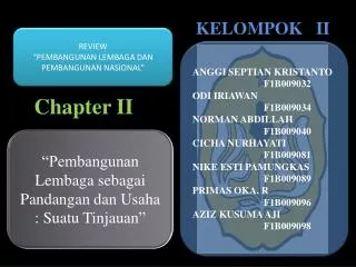chapter ii