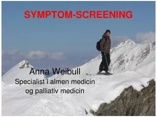 anna weibull specialist i almen medicin og palliativ medicin