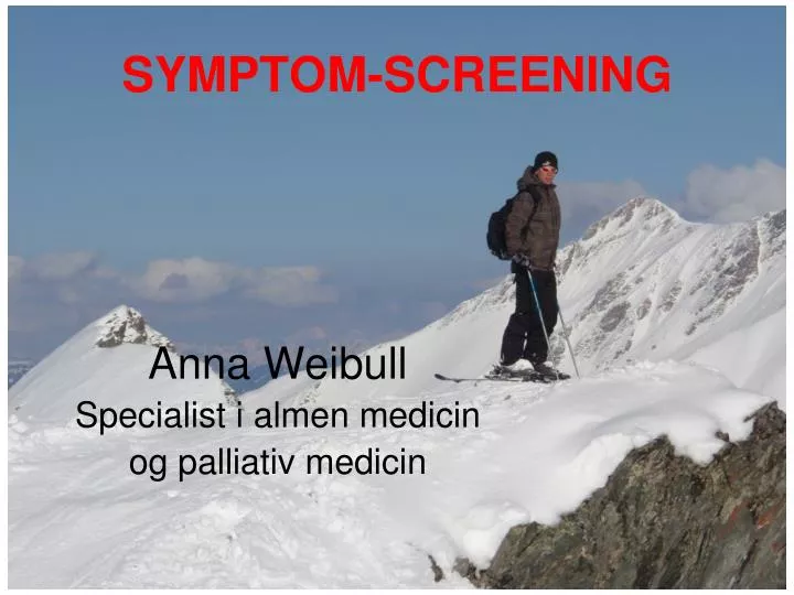 anna weibull specialist i almen medicin og palliativ medicin