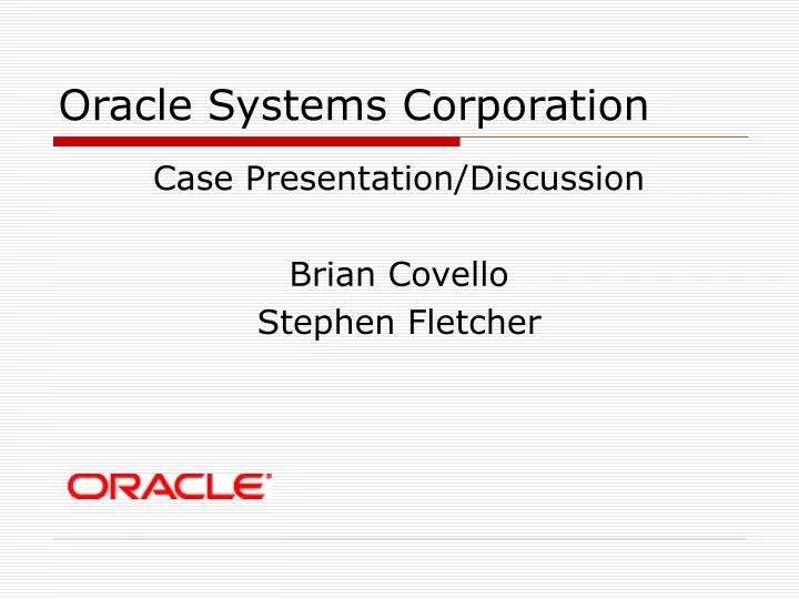 oracle systems corporation