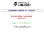 Topic 7 - Fourier Transforms - slide 1
