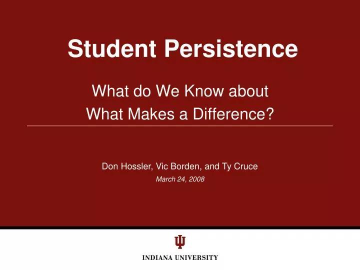 student persistence