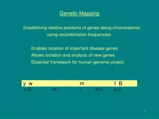 Genetic Mapping
