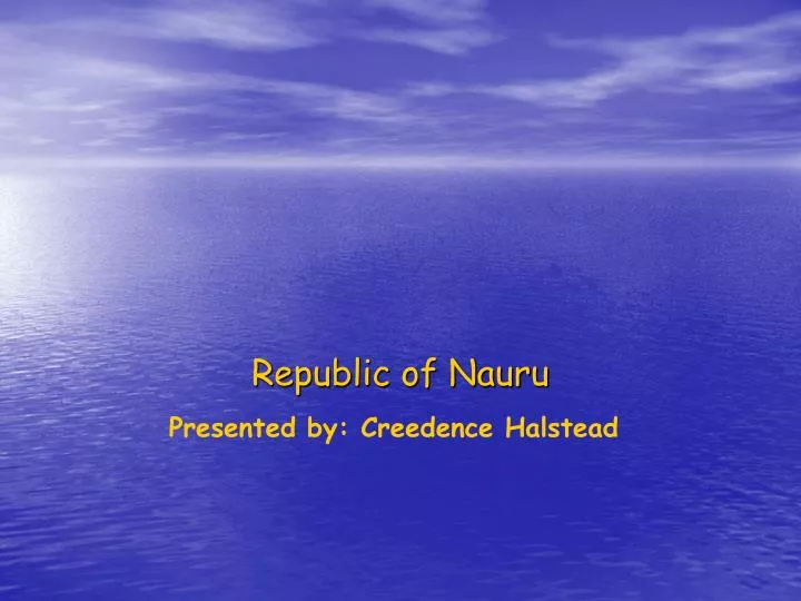 republic of nauru