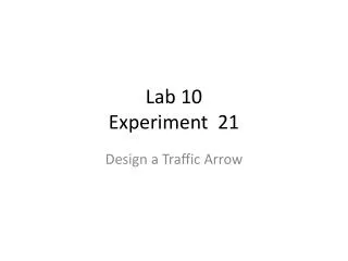 Lab 10 Experiment 21