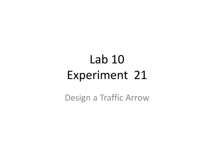lab 10 experiment 21