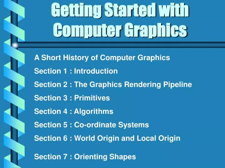 getting started with computer graphics