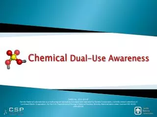 Chemical Dual-Use Awareness