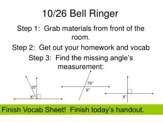 10/26 Bell Ringer