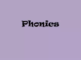 Phonics