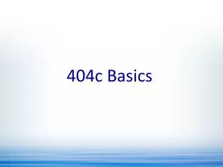 404c Basics