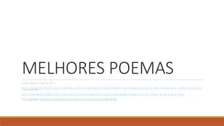 melhores poemas