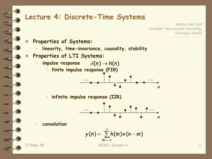 lecture 4 discrete time systems