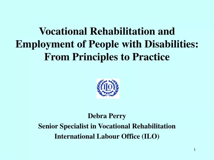 vocational rehabilitation and employment of people with disabilities from principles to practice
