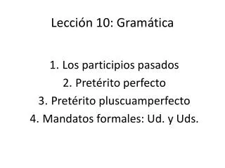 lecci n 10 gram tica