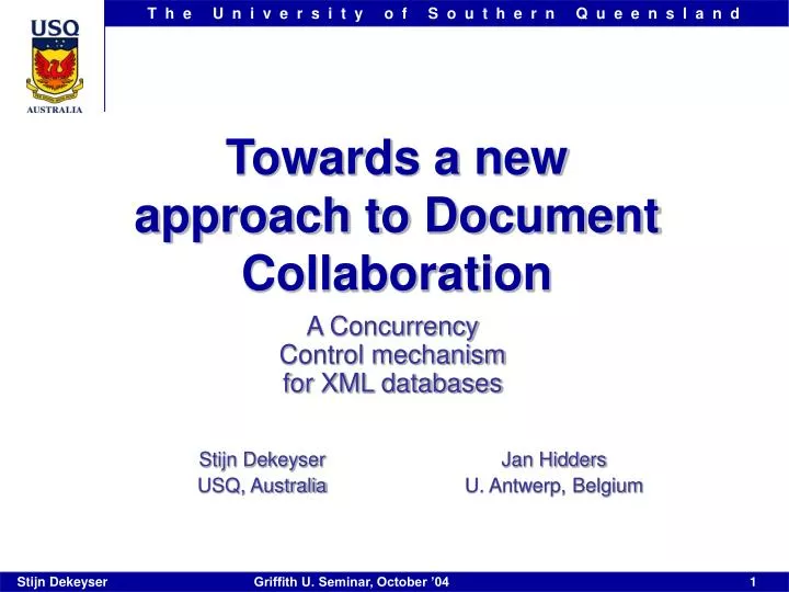 towards a new approach to document collaboration